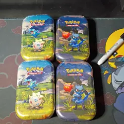 Pokemon TCG: Mega Evolution: Ascended Heroes Mini Tin x4 Factory Sealed - Image 1