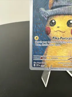 Pokemon Pikachu TCG Grey Felt Hat #085 Promo Van Gogh Pikachu - Image 2