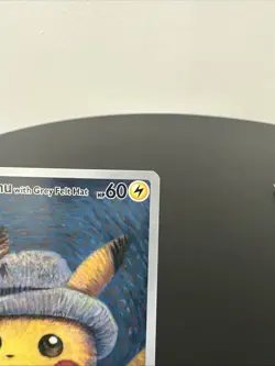 Pokemon Pikachu TCG Grey Felt Hat #085 Promo Van Gogh Pikachu - Image 4