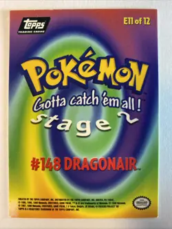 DRAGONAIR Pokemon Card TCG Topps TV Animation - Image 2