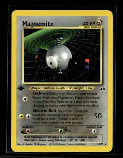 Pokemon 2001 Neo Discovery Magnemite 1st Edition #26/75 - Image 1
