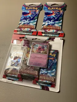 Lot of 3 Pokemon TCG Scarlet & Violet Paldea Evolved Booster Blister Packs New - Image 3