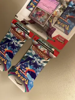 Lot of 3 Pokemon TCG Scarlet & Violet Paldea Evolved Booster Blister Packs New - Image 5