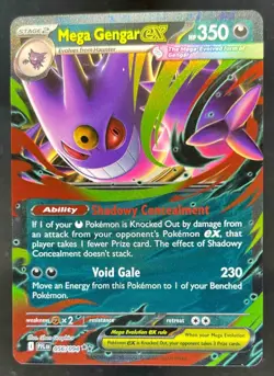 2025 Pokemon Phantasmal Flames Mega Gengar ex Double Rare #056/094 - Image 1