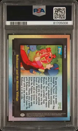 2000 TOPPS POKEMON T.V FOIL #EP10 BULBASAUR AND THE HIDDEN VILLAGE PSA 5 - Image 2