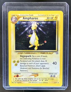 2000 Pokemon Neo Genesis Ampharos Holo #1/111 - Image 1