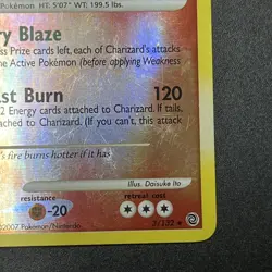 Pokemon Charizard Secret Wonders Rare Reverse Holo 3/132 English 2007 - Image 4
