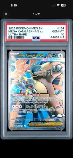 2025 POKEMON MEG EN-MEGA EVOLUTION ULTRA RARE #164 MEGA KANGASKHAN EX PSA 10 - Image 1