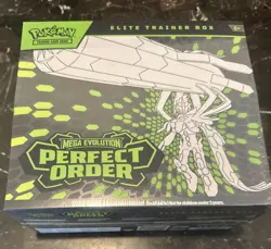 Pokemon TCG Mega Evolution Perfect Order ETB Elite Trainer Box (Factory Sealed) - Image 1