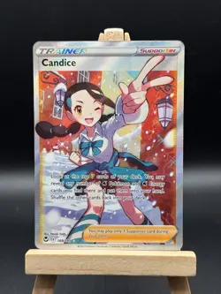 Pokemon - Candice (Full Art) - 189/195 SWSH12: Silver Tempest Ultra Rare NM (Y9) - Image 1