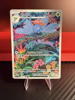 Pokemon Gloom 198/197 SV03 Obsidian Flames Full Art Holo Illustration Rare - Image 1