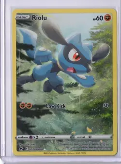 Riolu GG26/GG70 Crown Zenith Galarian Gallery Ultra Rare Full Art Pokemon - Image 1