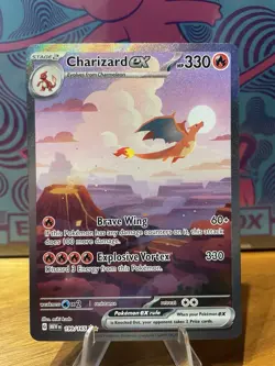 Charizard ex S&V 151 Special Illustration Rare SIR Pokemon Rare #199/165 - NM - Image 2