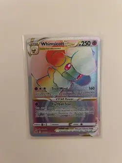 Pokemon TCG Whimsicott VSTAR 175/172 SWSH Brilliant Stars Rainbow Rare - NM - Image 1