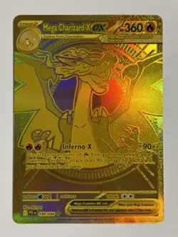Pokemon Phantasmal Flames #130/094 Mega Charizard X ex Hyper Rare - Image 1