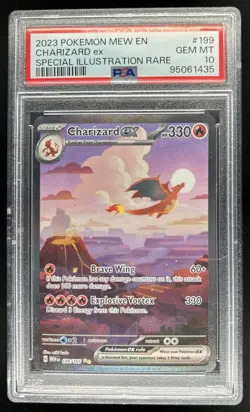 2023 Pokemon SV 151 Charizard ex #199/165 PSA 10 GEM MINT - Image 1