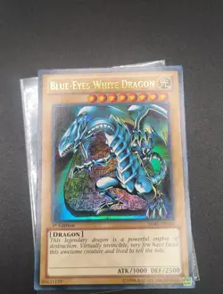 YuGiOh Blue Eyes White Dragon SDBE-EN001 1st Edition Ultra Rare Konami - Image 2
