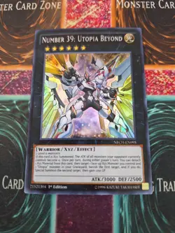 Yugioh Number 39: Utopia Beyond NECH-EN095 Super Rare 1st Edition Near Mint - Image 1