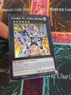 Yugioh Number 39: Utopia Beyond NECH-EN095 Super Rare 1st Edition Near Mint - Image 2