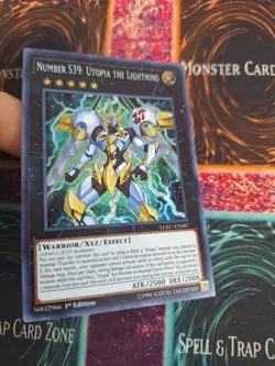 Yugioh Number S39: Utopia the Lightning LCKC-EN087 Secret Rare 1st Edition NM - Image 2