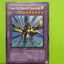 Yugioh Gaia The Dragon Champion Lob Ultra Rare Name Misprint Wavy Nm/vlp - Image 1