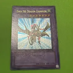 Yugioh Gaia The Dragon Champion Lob Ultra Rare Name Misprint Wavy Nm/vlp - Image 3