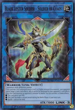 Yugioh! LP Black Luster Soldier - Soldier of Chaos - MAMA-EN073 - Ultra Rare - 1 - Image 1