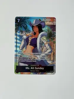 Ms. All Sunday (Alternate Art) OP14-084 The Azure Sea's Seven Foil One Piece TCG - Image 1