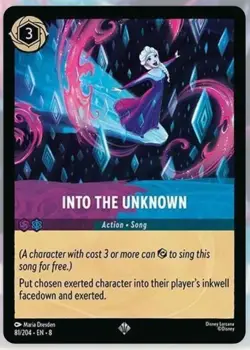 Disney Lorcana Reign Of Jafar Into The Unknown Super Rare Foil 81/204 - Image 1