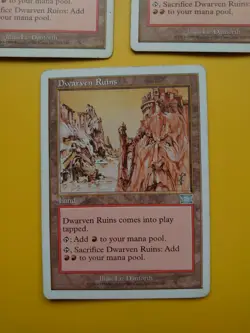 MTG Card. Dwarven Ruins x3 6th Edition as pics - Image 2