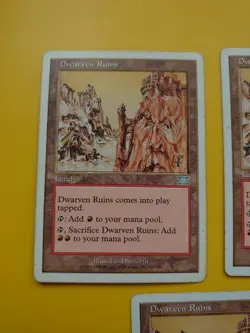 MTG Card. Dwarven Ruins x3 6th Edition as pics - Image 4
