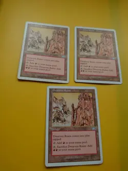 MTG Card. Dwarven Ruins x3 6th Edition as pics - Image 5