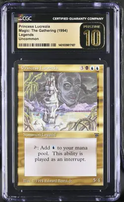 PRINCESS LUCREZIA Legends CGC 10 Pristine MTG EDH [Nostalgium] - Image 1
