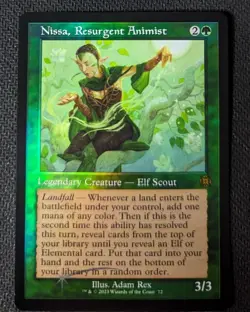 MTG Nissa, Resurgent Animist RETRO FRAME MYTHIC FOIL MOM: The Aftermath NM/M - Image 1