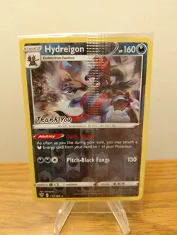 Pokemon Hydreigon 110/189 Reverse Foil Promo Card Thank You Stamp Sealed - Image 1