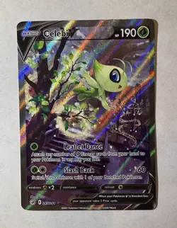 Pokemon TCG SWSH Fusion Strike Celebi v Alt Art Holo Ultra Rare Card 245/264 - Image 1