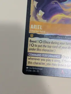 Disney Lorcana Whispers in the Well Ariel-Ethereal Voice 17/204 NM Rare - Image 2