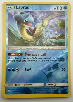 Lapras Reverse Holo SM - Unified Minds Water 36/236 LP-NM - Image 1