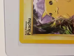 Pikachu German Base Set Pokemon Card Vintage WOTC 58/102 1st edition LP NM - Image 3