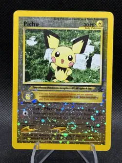 2001 Pokemon Pichu #35 WOTC Promo Reverse Holo - Image 3