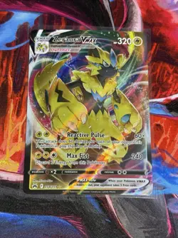 Pokemon GX VMAX Lot 3 Cards Zeraora VMAX Lycanroc GX Holo Ultra Rare Bundle ⚡🔥 - Image 3