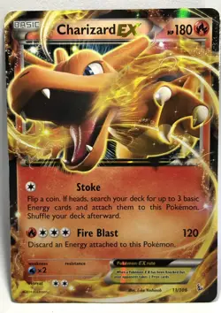 Charizard EX (11) 11/106 Ultra Rare Pokemon Card XY - Flashfire - Image 1