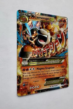 Pokemon TCG Mega M Camerupt EX Standard Size Card XY198 - Holo - Image 3