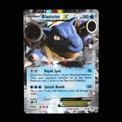 Pokemon TCG Blastoise EX XY30 Black Star Promo Ultra Rare Holo Card 2014 LP - Image 1