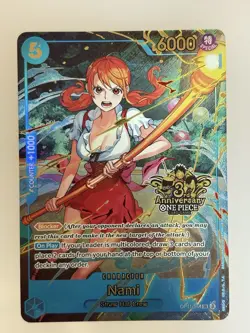 Nami OP11-054 SEC ONE PIECE Card Game 3rd ANNIVERSARY SET 2025 JP English TCG NM - Image 1