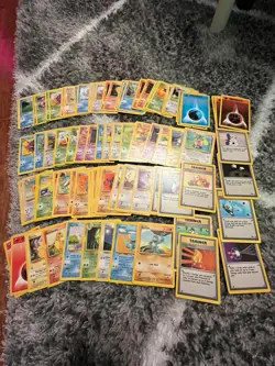 Lot of Pokemon Cards Vintage First Edition Fossil Cards Pikachu Squirtle 85 Pcs - Image 4