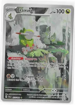 Fraxure 077/064 Pokemon TCG Sv: Shrouded Fable Illustration Holo Card NM - Image 1
