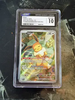 Eevee 173 Sv: Scarlet & Violet Promo Cards Holo CGC Gem Mint 10 Graded Pokemon! - Image 1