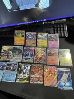 Pokemon TCG Foil Card Lot 16 Cards Mega Charizard X Oricorio ex - Image 1