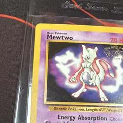 Pokemon TCG Mewtwo #3 WB Kids Presents the First Movie Card - Image 2